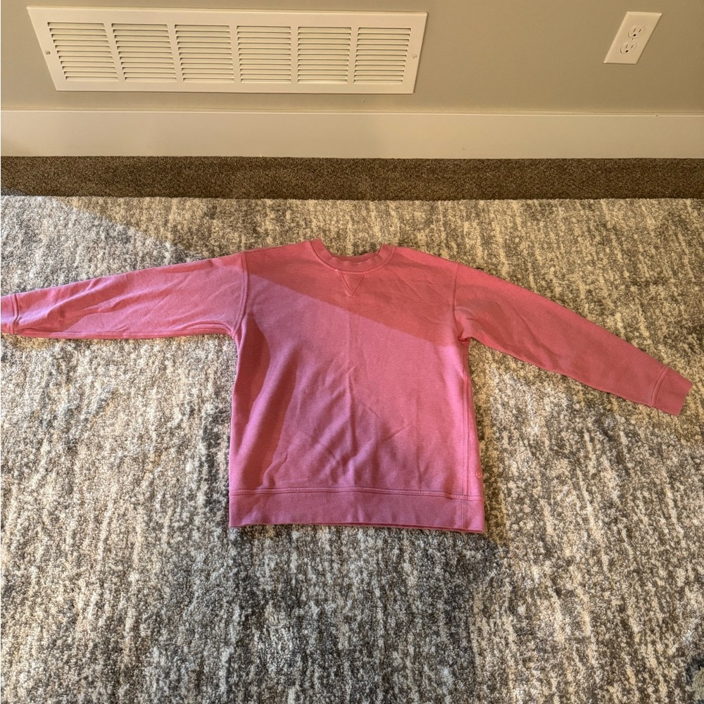 lululemon athletica Pink Crew Neck Sweater